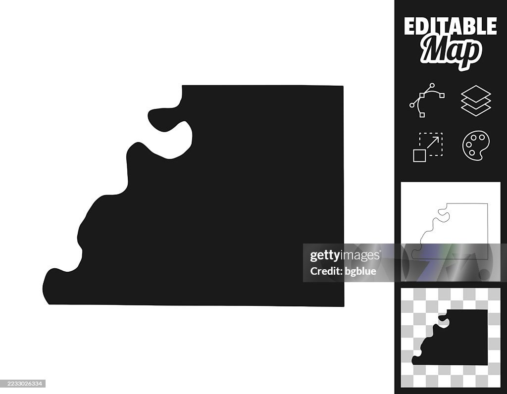 Buchanan County, Missouri maps for design. Easily editable