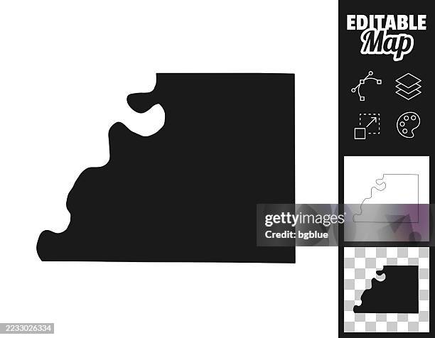 buchanan county, missouri maps for design. easily editable - st joseph missouri stock illustrations