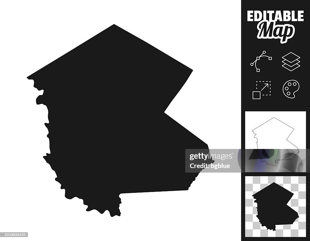 Sullivan County, New York maps for design. Easily editable