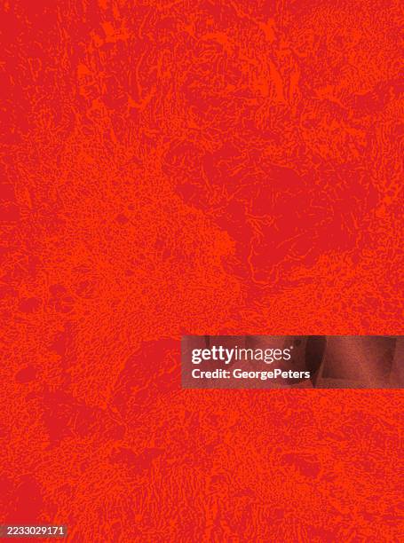vector textured tangled fibers abstract background - red thread stock illustrations