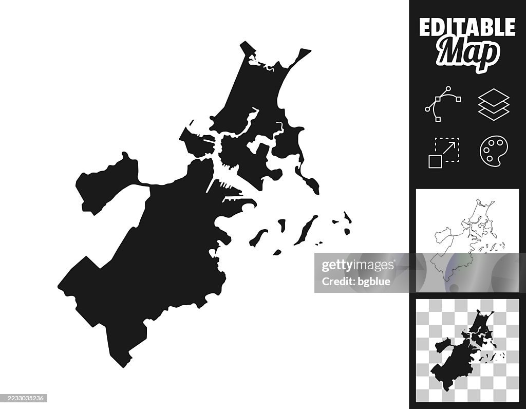 Suffolk County, Massachusetts maps for design. Easily editable