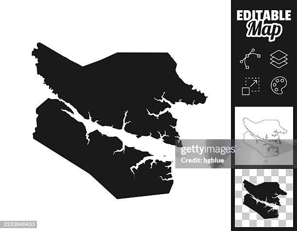 beaufort county, north carolina maps for design. easily editable - beaufort north carolina stock illustrations