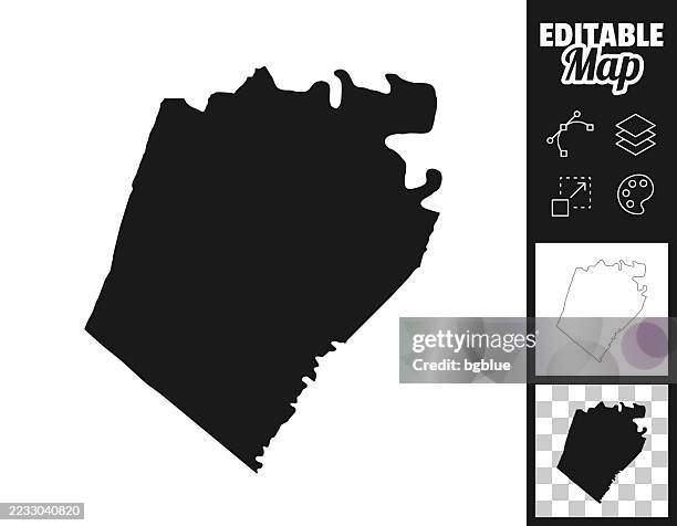 berkeley county, west virginia maps for design. easily editable - martinsburg west virginia stock illustrations
