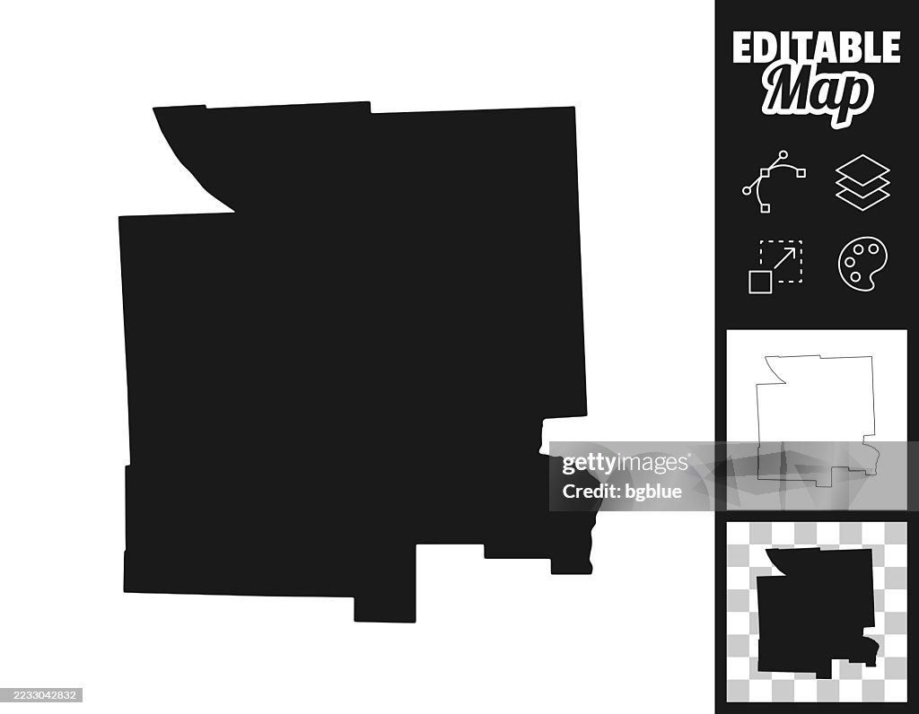 Tompkins County, New York maps for design. Easily editable