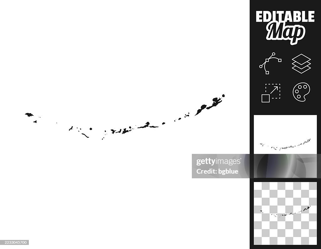 Aleutians West, Alaska maps for design. Easily editable