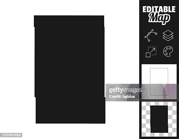 karten von alfalfa county, oklahoma für die gestaltung. leicht editierbar - alfalfasprosse stock-grafiken, -clipart, -cartoons und -symbole