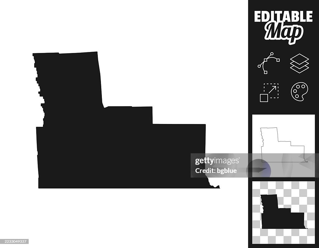 Broome County, New York maps for design. Easily editable