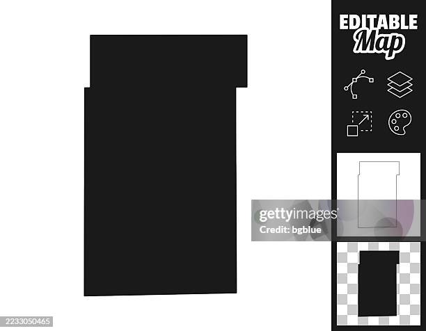 Kane County Illinois Maps For Design Easily Editable High-Res Vector Graphic