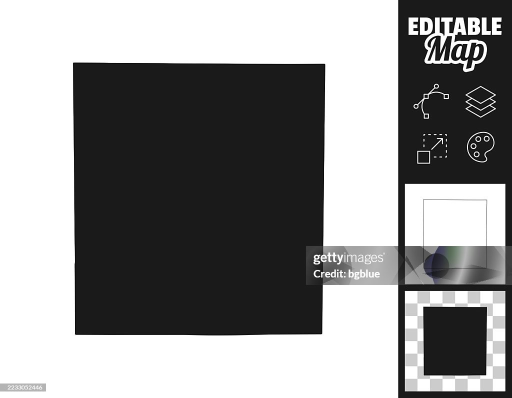 Elkhart County, Indiana maps for design. Easily editable