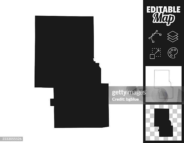 richland county, ohio maps for design. easily editable - mansfield ohio stock illustrations