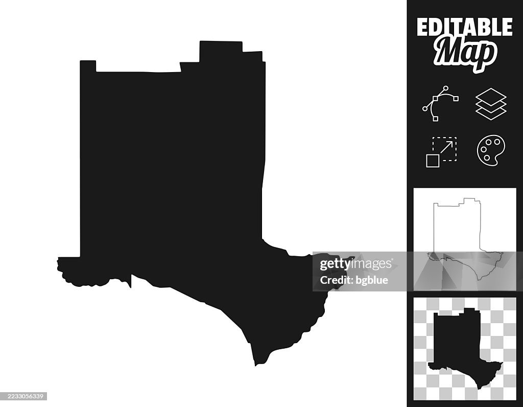 Los Alamos County, New Mexico maps for design. Easily editable
