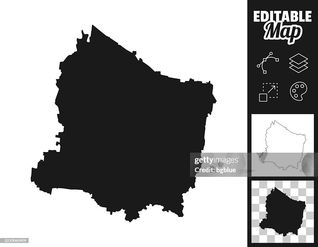 Rutherford County, Tennessee maps for design. Easily editable