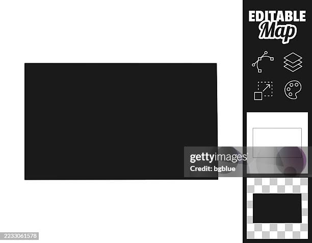 gaines county, texas maps for design. easily editable - tribal border stock illustrations