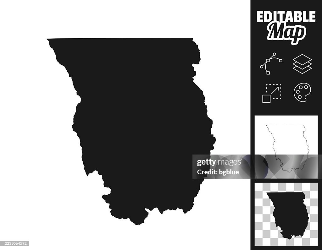 Cache County, Utah maps for design. Easily editable