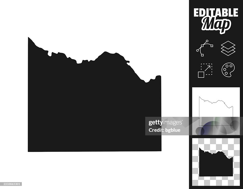 Wichita County, Texas maps for design. Easily editable