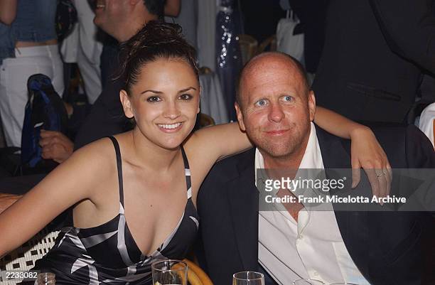 Rachael Leigh Cook and director Gavin Grazer at the party for "Scorched" at the 55th Cannes Film Festival in Cannes, France, May 17, 2002. Photo by...