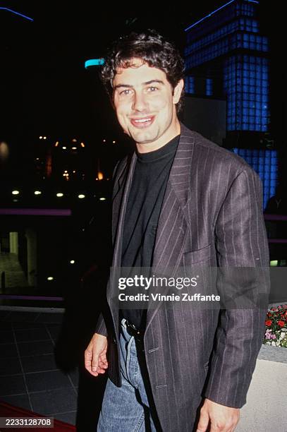 American actor Zach Galligan attending the premiere of 'Hellraiser III: Hell On Earth' at the Galaxy Theatre in Los Angeles, California, September...