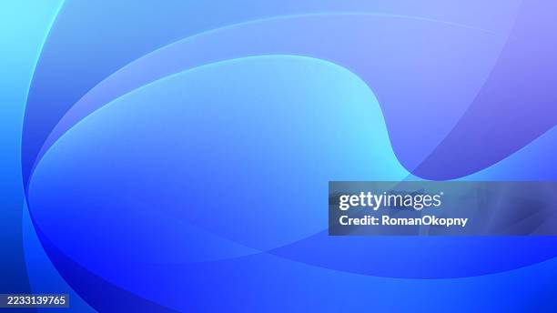blue wavy light abstract illustration. perfect for brochures, pr - translucent background stock illustrations