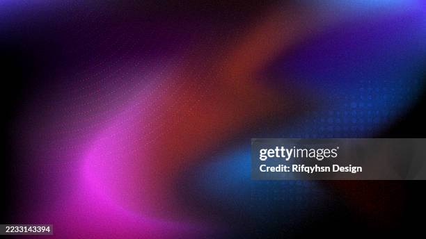 abstract multicolored holographic blurred grainy gradient background with geometric shape element design. for landing page, book covers, brochures, flyers, magazines, any brandings, banners, headers, presentations, and more - aura stock illustrations
