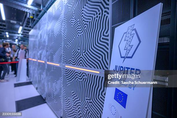 Part of the first European exascale-class supercomputer is seen at the launch event for the new JUPITER supercomputer at the Julich Research center...