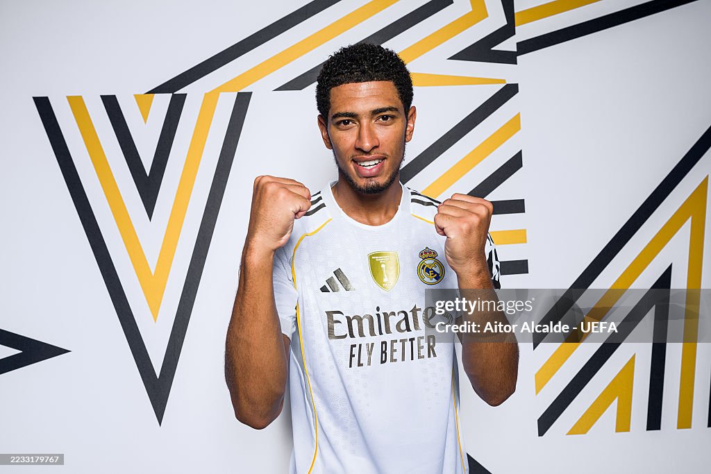 Jude Bellingham Of Real Madrid CF Poses For A Portrait During The jude-bellingham-of-real-madrid-cf-poses-for-a-portrait-during-the