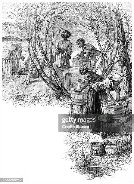 arkansas, hot springs, laundry - mountain home arkansas stock illustrations