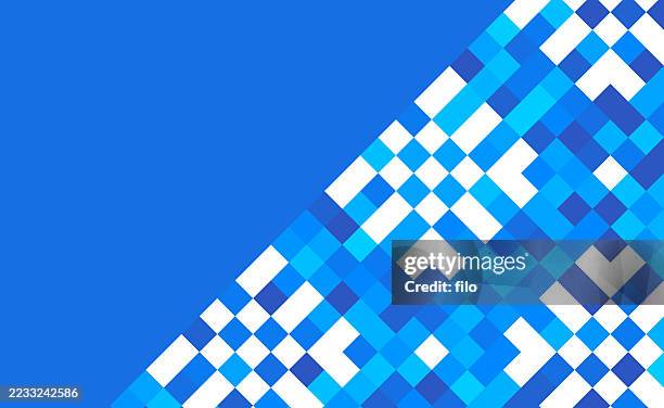 winter snow holiday blue snow modern edge frame abstract pattern background - patch quilt stock illustrations