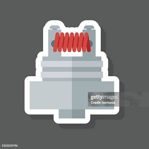 atomizer vaping sticker icon - e cigarette stock illustrations