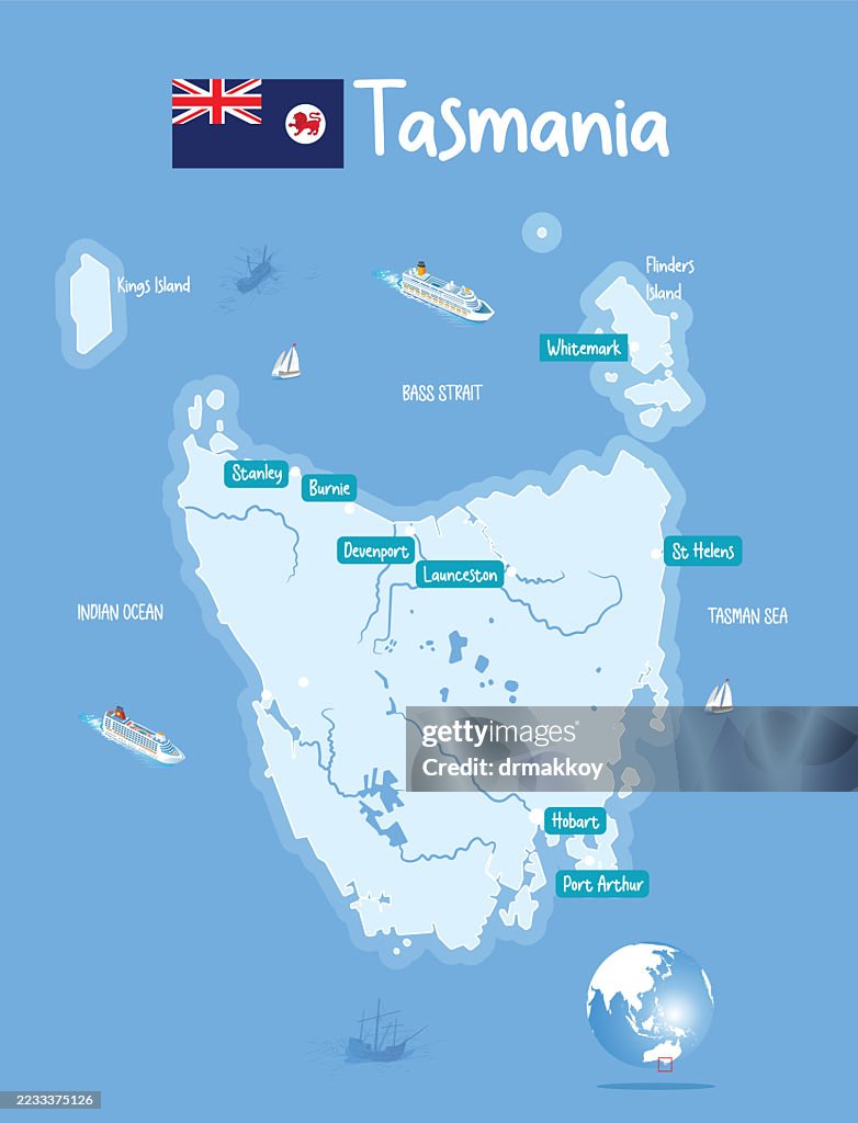Tasmania Map