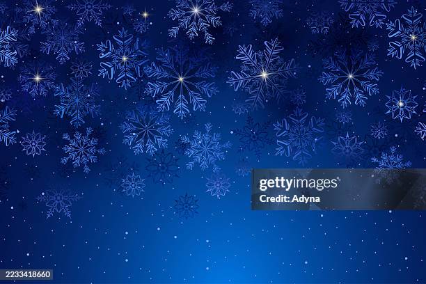 blue snowflake background - christmas blue background stock illustrations