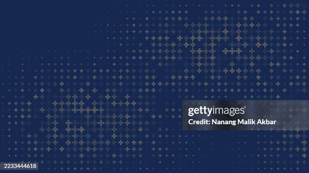 colorful halftone gradient pattern for winter background design - plus sign grid stock illustrations