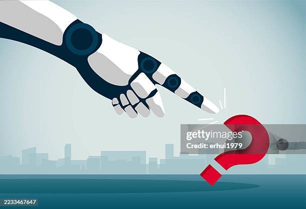artificial intelligence - prosthetic technology stock illustrations