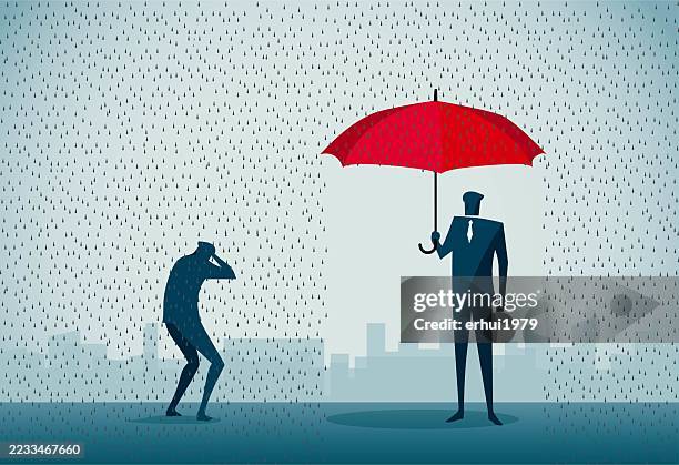 homelessness - pray for rain stock illustrations