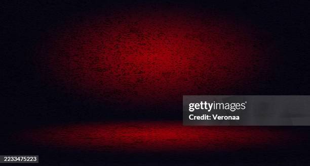 dark red panoramic studio backgroundfor selling products on the website. - blurred room background stock illustrations