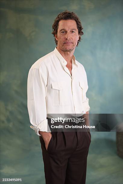 Actor Matthew McConaughey of 'The Lost Bus' is photographed for Los Angeles Times on September 6, 2025 at RBC House in Toronto, Canada. PUBLISHED...