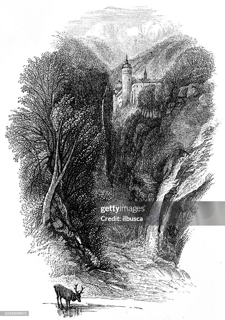 Falls in Valombré by Joseph Mallord William Turner