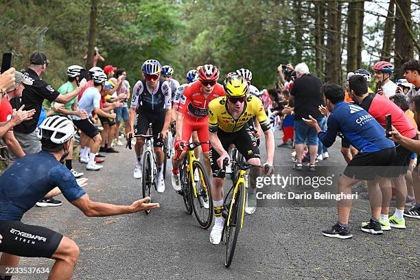 Ben Tulett of Great Britain and Team Visma | Lease a Bike leads the breakaway during the La Vuelta - 80th Tour of Spain 2025, Stage 11 a 157.4km...