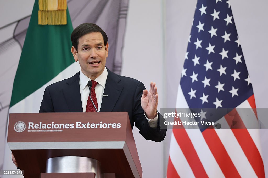 Secretary Marco Rubio Meets With Mexico's Foreign Affairs Secretary Juan Ramon De La Fuente