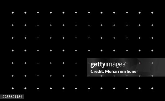 Minimal Plus Sign Grid Pattern on Black Background Minimal Plus Sign Grid Pattern on Black Background