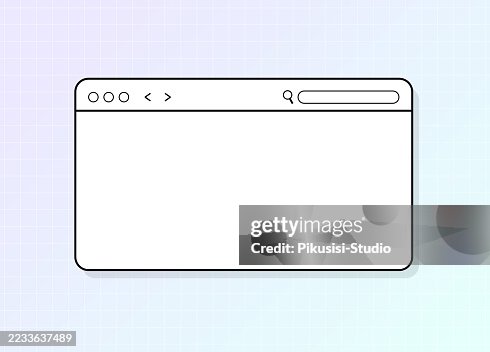 Web Browser Window Blank Template. Minimal Browser Window with Search Bar on Light Gradient Background Web Browser Window Blank Template. Minimal Browser Window with Search Bar on Light Gradient Background