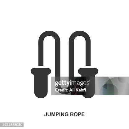 Jumping Rope glyph solid icon. Solid icon that can be applied anywhere, simple, pixel perfect and modern style. Jumping Rope glyph solid icon. Solid icon that can be applied anywhere, simple, pixel perfect and modern style.