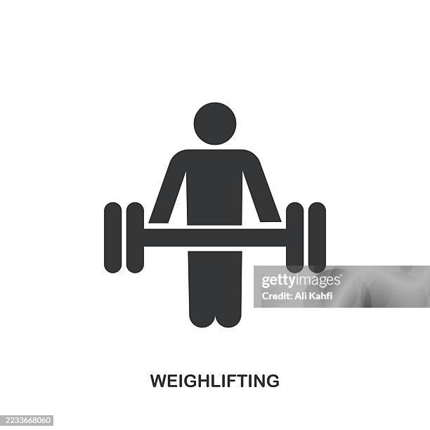 weightlifting glyph solid icon. solid icon that can be applied anywhere, simple, pixel perfect and modern style. - weights logo stock illustrations