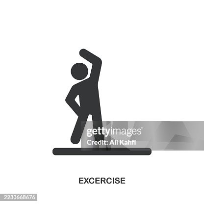 Excercise glyph solid icon. Solid icon that can be applied anywhere, simple, pixel perfect and modern style. Excercise glyph solid icon. Solid icon that can be applied anywhere, simple, pixel perfect and modern style.