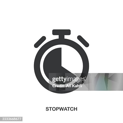 Stopwatch glyph solid icon. Solid icon that can be applied anywhere, simple, pixel perfect and modern style. Stopwatch glyph solid icon. Solid icon that can be applied anywhere, simple, pixel perfect and modern style.