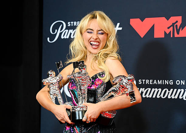 Sabrina Carpenter winner of the the Best Album Award for "Short n' Sweet" at the MTV Video Music Awards 2025 held at UBS Arena on September 07, 2025...