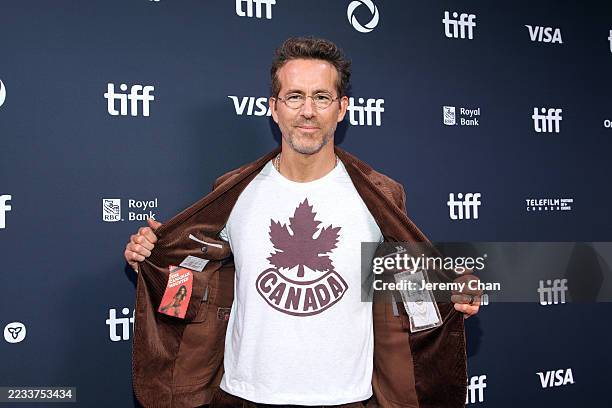 Ryan Reynolds attends the premiere of "John Candy: I Like Me" during the 2025 Toronto International Film Festival at Roy Thomson Hall on September...