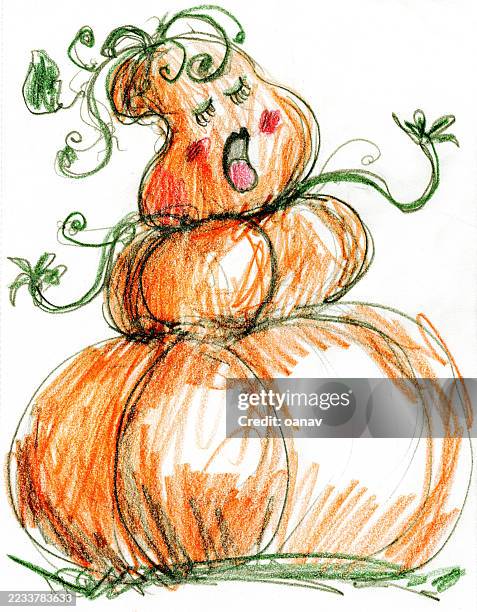 opera singer pumpkin - opera singer stock illustrations