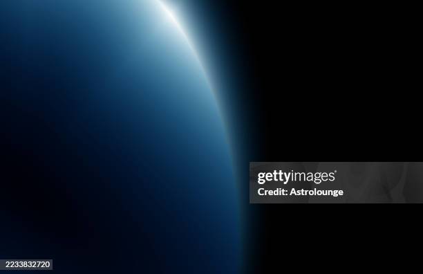 retro-futuristischer erdlichteffekt mit kühlen tönen für visuelle kunstprojekte - universe-background stock-grafiken, -clipart, -cartoons und -symbole