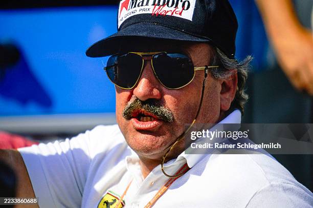 Clay Regazzoni in the paddock during the San Marino Grand Prix at Autodromo Enzo e Dino Ferrari, Imola, Italy, 29th April-1st May 1994.