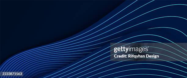 modern line geometric banner abstract background in blue gradient colors design. for landing page, book covers, brochures, flyers, magazines, any brandings, banners, headers, presentations, and more - virtual presentation stock illustrations